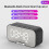 Ρολόι, οθόνη LED, Bluetooth, ενσωματωμένο ηχείο, υποστηρίζει επέκταση κάρτας TF, μαύρ 2