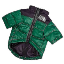 (2XL, Green) 2025 The Dogs Face Puffer Coat Thick Warm Outdoor Pet Clothes Winter Windproof Fashion Pet Costume For Small Medium Large Dog