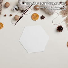200-teiliges Set aus sechseckigen Papierschablonen für Quilten, Patchwork und Nähen