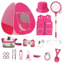 The Magic Toy Shop Explorer Kit for Girls with Tent Bug Catcher Costume & Outdoor Adventure Toys