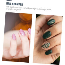 3 Sets Nagelkunst-Stempelwerkzeug mit Nageltransferstempeln und Schabbrettern für zufällige Farben