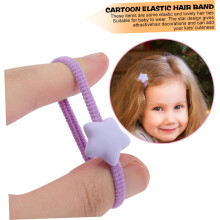30 pezzi di elastici per capelli per bambini e bambine con motivo a stella, elastici per capelli per neonati e bambine, fermacoda per bambini