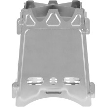 Estufa de camping portátil de acero inoxidable, plegable, para leña y carbón, ideal para senderismo, picnics y barbacoas al aire libre.