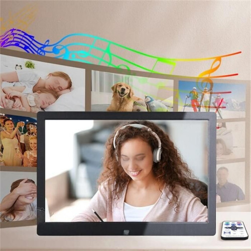 Ψηφιακή κορνίζα φωτογραφιών, οθόνη LCD HD 15,4 ιντσών, αναπαραγωγή βίντεο και φω 2