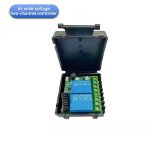 433Mhz 2-CH Wireless Remote Control 10A Relay AC85-265V with High-Power Remote Control for Garage Door Light