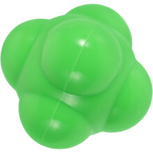 Sechseckiger Silikon-Reaktionsball, 68 mm, groß, grün, für Agilitätstraining
