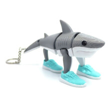Leuke Tralalero Tralala Sleutelhanger Figuur Bureaudecoratie Gearticuleerd Ornament 3D Geprint Speelgoed 14cm Tralalero Tralala
