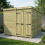 8 x 8 Pent Shed Tanalised (Double Door, No Windows) 1