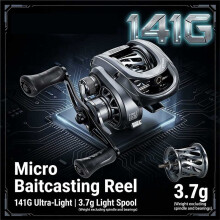 SAMOLLA Ultralight Baitcasting Reel 10+1BB Saltwater Fishing Reel Baitcaster for Freshwater Sea Bass Left Hand