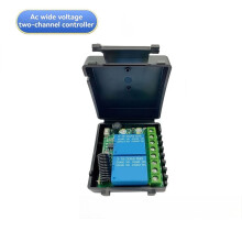 433Mhz Funkfernschalter 10A Relais AC85-265V Weitspannungs-2-Kanal-Controller für Garagentor Vorhang Licht