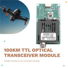 100KM TTL-Optischer Transceiver-Modul 1 Kanal Video+UART & TTL & SBUS FC/UPC 5.5-26V für Drohnen TX Skyend