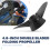 4,8 Polegadas 2-Blade Folding Propeller Motor Boat Propellers Motor Elétrico Outboard Propeller para  Efoil Surfing 1