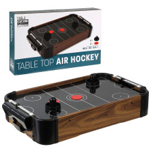 The Magic Toy Shop Mini Air Hockey Tabletop Game with Fans 2 Pucks 2 Pushers for Kids Adults Arcade