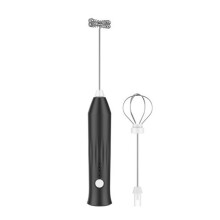 Electric Milk Frother Handheld Wireless Milk Frother USB Rechargeable Coffee Stirrer Electric Hand Mixer Black