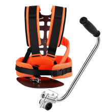 Trimmer Shoulder Strap Padded Universal Adjustable, String Trimmer Harness, Nylon Double Shoulder, Ergonomic Handle Grip