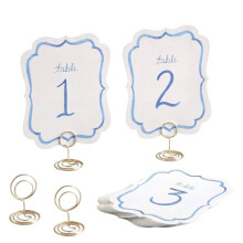 20 Pièce Numéros de Table Aquarelle 1-20 avec Supports Dorés 4,25 X 5,5 Pouces Moderne pour Réception de Restaurant Fête D'Anniversaire