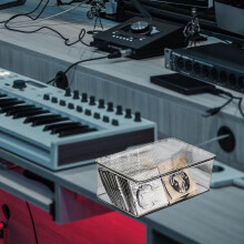 Staubdichte Aufbewahrungsbox mit Deckel, 5-teilig, tragbarer CD-/DVD-Aufbewahrungsorganizer für Haustiere, großes Fassungsvermögen, Schutzhalter