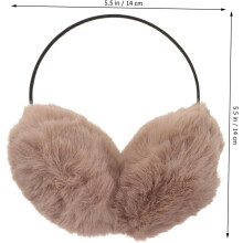 Ohrenschützer Winter-Ohrenschützer aus Plüsch-Kunstfell, warm und bequem, für Damen und Mädchen, modische Kopfbedeckung für kaltes Wetter