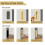 Stainless Steel Square Concealed Handle Sliding Door, Built-in Push-Pull Wardrobe Door, Drawer Concealed Hidden Handle 7