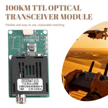 Módulo Transceptor Óptico TTL de 100KM RX TX Kit 1 Canal Video+UART & TTL & SBUS FC/UPC  5.5-26V para Drones