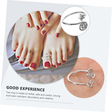 Sternförmiger Zehenring im Vintage-Stil mit Drahtspirale – perfekt für Damen, ideal für Strandpartys im Sommer.