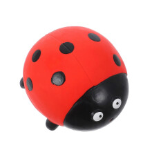 Latex Pet Chew Toy for Dogs Tough Squeaky Ladybug Design