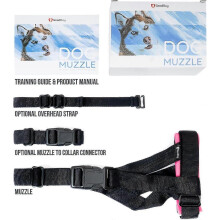 Gentle Muzzle Guard for Dogs - Prevents Biting and Unwanted Chewing Safely Secure Comfort Fit - Soft Neoprene Padding No More Chafing Included Traini