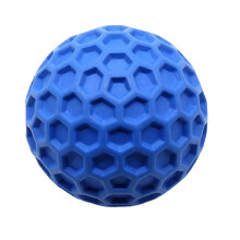 (Blue Small Size) Squeaky Dog Rubber Toy Bite-resistant Pet Dog Chewing Toy Elastic Pet Tooth Cleaning Toys