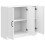 VidaXL vidaXL Sideboard High Gloss White 89 x 34.5 x 77 cm Engineered Wood 3