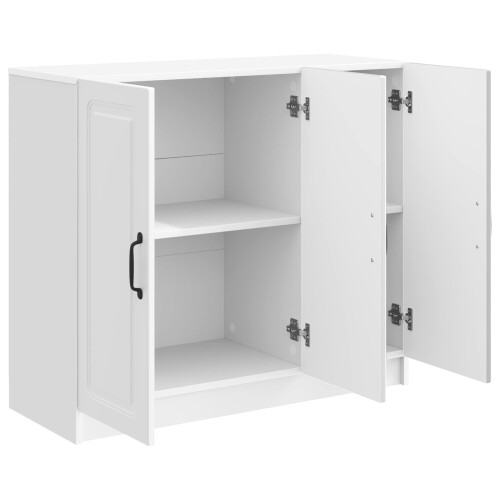 VidaXL vidaXL Sideboard High Gloss White 89 x 34.5 x 77 cm Engineered Wood 2