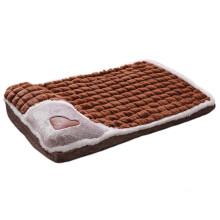 (S, Coffee) Winter Warm Thickened Dog Bed Ultra Soft, Washable Pet Mat for Cold Weather, Anti-Slip Comfortable Cat & Dog Sleeping Sofa