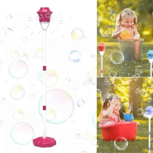 (red) Bubble Machine Stand, 2025 New Bubble Machine Automatic Bubble Blower Plug-in