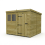 8 x 8 Pent Shed Tanalised (Single Door, With Windows) 2