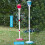 (red) Bubble Machine Stand, 2025 New Bubble Machine Automatic Bubble Blower Plug-in 4