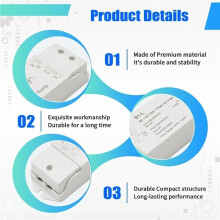 Dimmer AC Triac Compatível com Interruptor de Dimerização 0/1-10V e Controle Remoto RF 2.4G para Lâmpadas LED Dimerizáveis de Cor Única