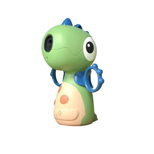 (Green) Children's Dinosaur Toy Automatic Bubble Blower