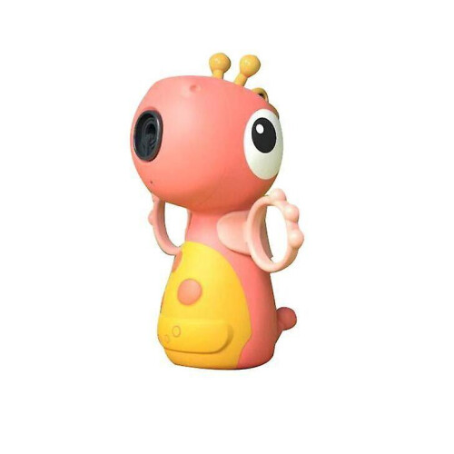 (Pink) Children's Dinosaur Toy Automatic Bubble Blower