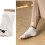 Women Split Toe Socks Elastic Fit Soft Fabric Toeless-Skin 3
