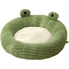 Frog Series Semi-Enclosed Cat House Autumn and Winter Warm Plush House Dog House