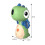 (Yellow) Children's Dinosaur Toy Automatic Bubble Blower 5