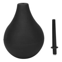Anal Douche Soft PVC Reusable Anal Vaginal Cleaner Black for Colon Cleaning Care