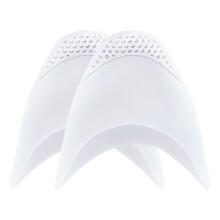 Pair Silicone Gel Toe Caps Soft Ballet Pointe Dance Athlete Shoe Toe Pads Toe Protector with Breathable Hole White/Skin White