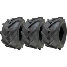 18x9.50-8 Open Centre Tyres Cleated Rotovator Industrial Wanda P328 (Set of 3)
