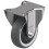 Parnells 100mm stainless steel fixed castor with grey electrically conductive thermoplast 1