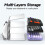 Multifunctional Desktop Acrylic Tablet Holder for Computer Keyboard and Mouse Storage Stand 5