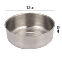 2-Pack Bird Feeding Cups with Clamp Stainless Steel Food Water Bowls Dish Feeder for Cockatiel, Conure, Budgies, Parakeet , Macaw, Small