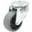 Parnells 80mm swivel castor with grey electrically conductive thermoplastic rubber on pol 1