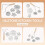6 Pcs Rosette Iron Mold Set with Double Headed Handle Bunuelos Molds,Timbale Cookie Mold Tool for Waffles Cakes Biscuit 2