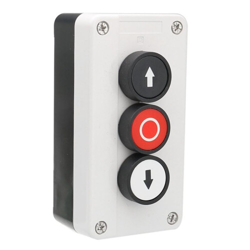 Push Button Station with  Down Arrows, Stop Button for Hoist & Roller Shutter Doors 1