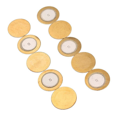 (2 Pcs) 3x10 Pieces 35mm Piezo Elements Sounder Drum Disc DIY